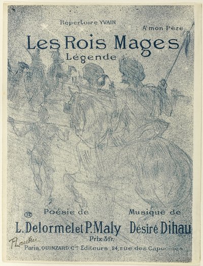 De tre vise männen av Henri de Toulouse Lautrec