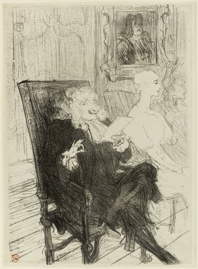 Truffier och Moreno, i Lärda kvinnor av Henri de Toulouse Lautrec