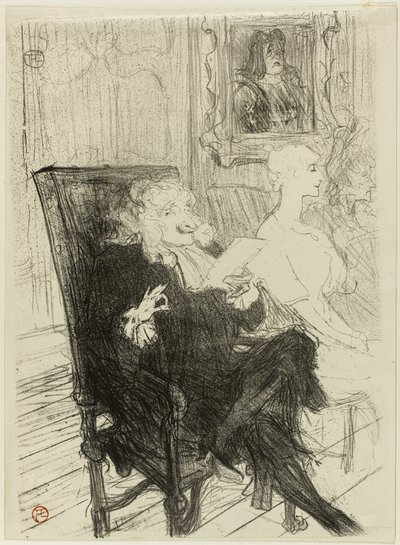 Truffier och Moreno, i Lärda kvinnor av Henri de Toulouse Lautrec
