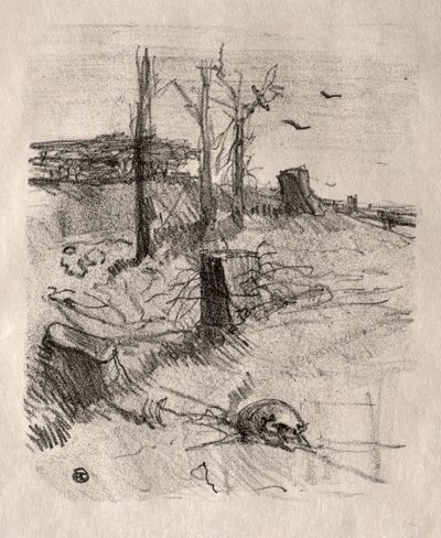 En kyrkogård i Galicien av Henri de Toulouse Lautrec