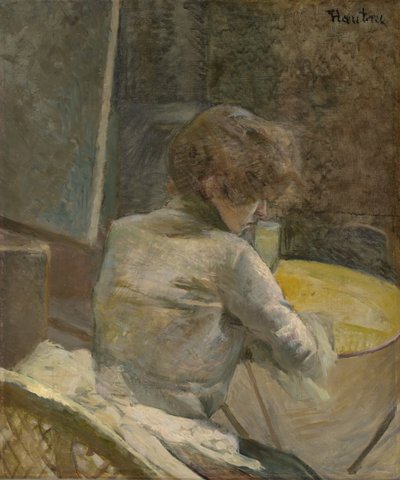 Väntar, ca 1887 av Henri de Toulouse Lautrec
