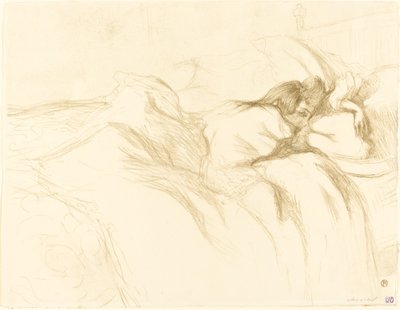Kvinna som sover av Henri de Toulouse Lautrec