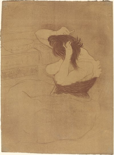 Kvinna som kammar sitt hår av Henri de Toulouse Lautrec