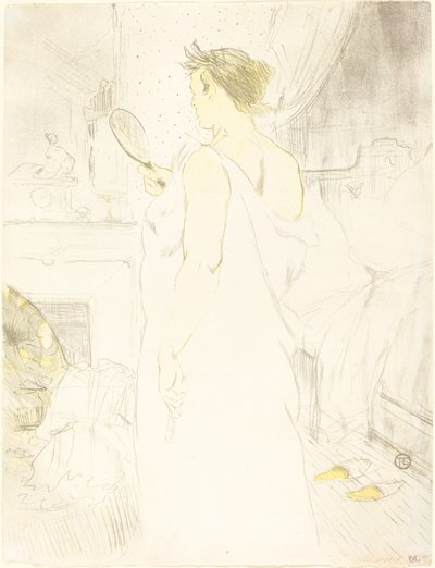 Kvinna vid spegeln Kvinna med spegel, 1896. av Henri de Toulouse Lautrec