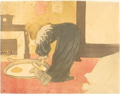 Kvinna vid badkaret (Femme au badkar) av Henri de Toulouse Lautrec