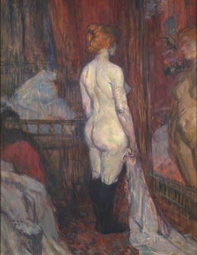 Kvinna framför en spegel, 1897. av Henri de Toulouse Lautrec