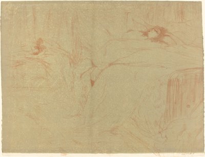 Kvinna på hennes rygg av Henri de Toulouse Lautrec
