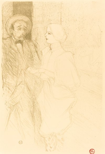 Yahne och Mayer i den svåra tidsåldern Yahne och Mayer i den svåra tidsåldern, 1895. av Henri de Toulouse Lautrec