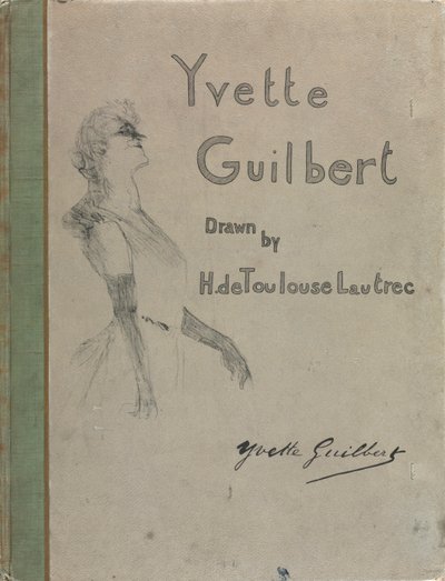 Yvette Guilbert-Engelska serien: Omslag av Henri de Toulouse Lautrec
