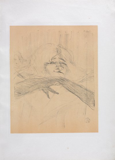 Yvette Guilbert-engelsk serie: Linger Longer Loo, 1898. av Henri de Toulouse Lautrec