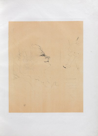 Yvette Guilbert-engelsk serie: Pessima av Henri de Toulouse Lautrec