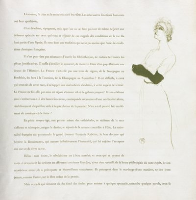 Yvette Guilbert-French Series: Nr 10 av Henri de Toulouse Lautrec