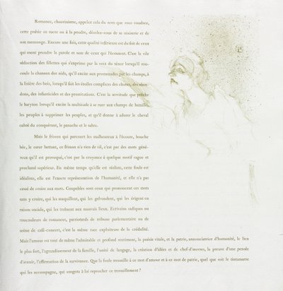 Yvette Guilbert-franska serie: nr 12, 1894. av Henri de Toulouse Lautrec