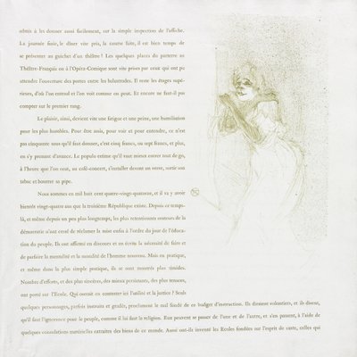 Yvette Guilbert-French Series: Nr 5 av Henri de Toulouse Lautrec