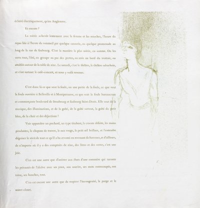 Yvette Guilbert-French Series: nr 9, 1894. av Henri de Toulouse Lautrec