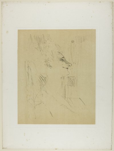 Yvette Guilbert—Soularde, från Yvette Guilbert av Henri de Toulouse Lautrec