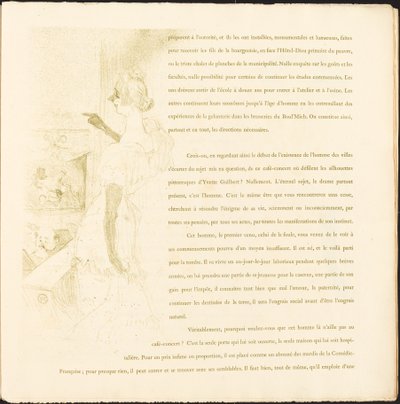 Yvette Guilbert av Henri de Toulouse Lautrec