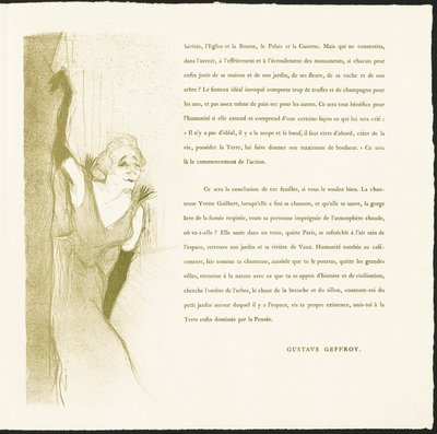 Yvette Guilbert av Henri de Toulouse Lautrec