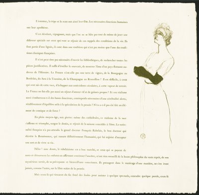 Yvette Guilbert av Henri de Toulouse Lautrec