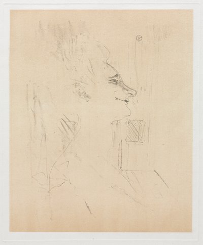 Yvette Guilbert berusad av Henri de Toulouse Lautrec