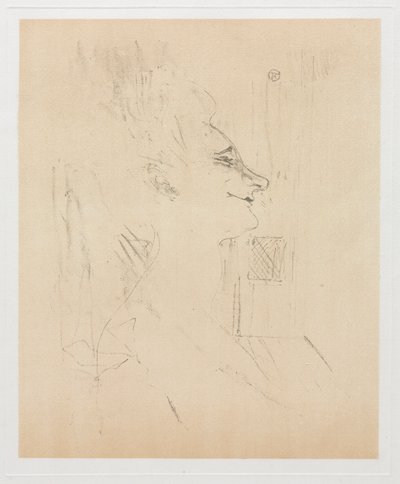 Yvette Guilbert berusad, 1898. av Henri de Toulouse Lautrec