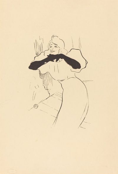 Yvette Guilbert: Linger, Longer, Loo. av Henri de Toulouse Lautrec