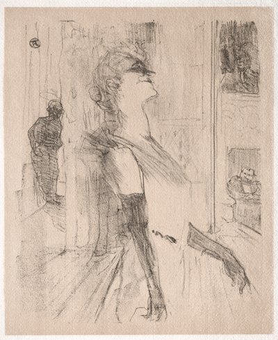 Yvette Guilbert: På scen av Henri de Toulouse Lautrec