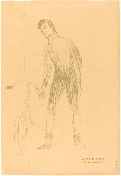 Zimmerman et sa maskin Zimmerman and His Machine, 1895. av Henri de Toulouse Lautrec