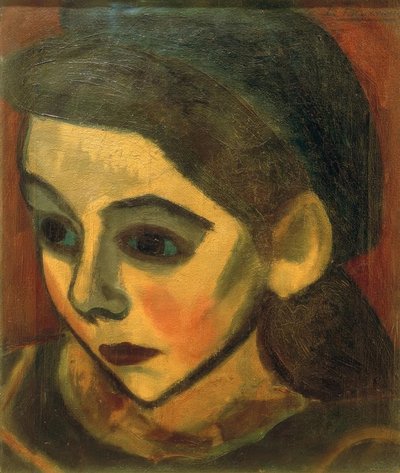 Breton flicka av Henri Victor Gabriel Le Fauconnier