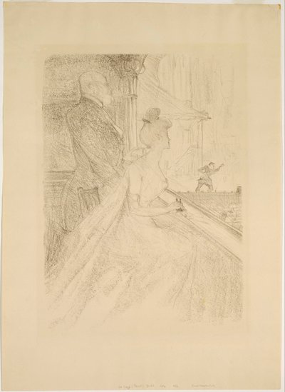 La Loge- A Performance of Faust av Henri de Toulouse Lautrec