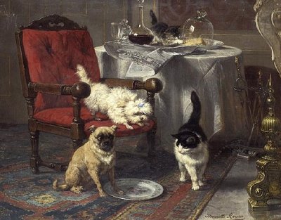 A Bit of Cheese (olja på duk) av Henriëtte Ronner Knip