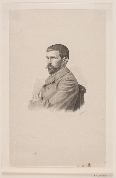 Porträtt av målaren P. A. J. Dagnan-Bouveret av Henrik Arnold Hamilkar Sørensen