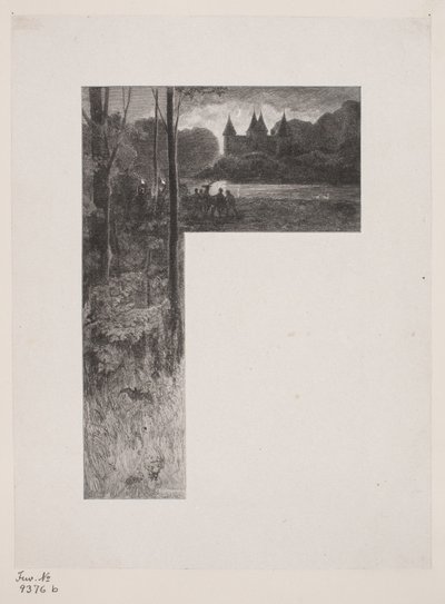 Danska: Illustration för Christian Winther, "Hjortens flykt" av Henrik Bornemann