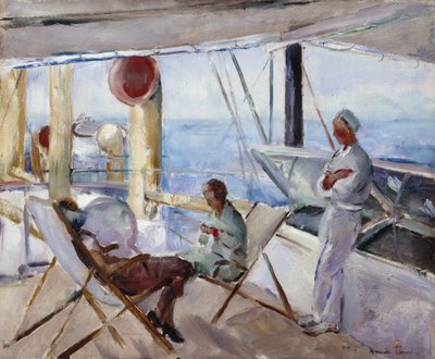 På däck (olja på duk) av Henrik Lund