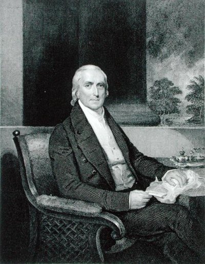 Philip Syng Physick (1768-1837) graverad av Richard W. Dodson (1812-67) (gravyr) av Henry (after) Inman