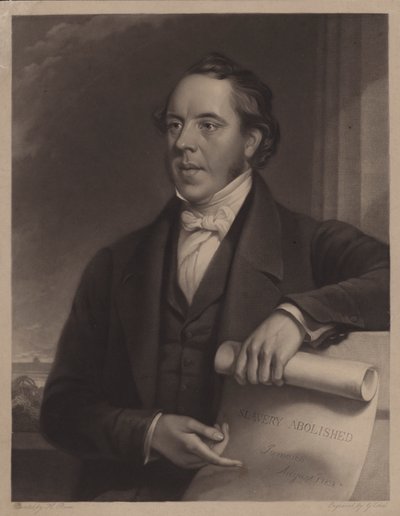 William Knibb, engelsk baptistmissionär på Jamaica och abolitionist (gravyr) av Henry (after) Room