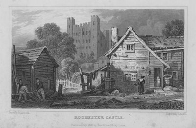 Rochester Castle, Kent (gravyr) av Henry Adlard