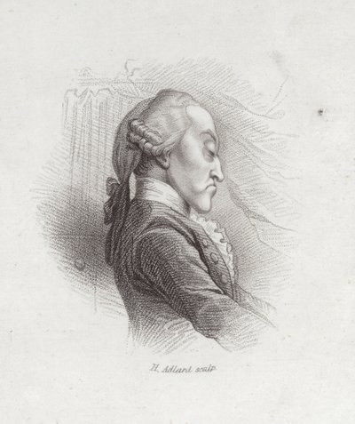 Thomas Augustine Arne, engelsk kompositör (1710-1778) av Henry Adlard