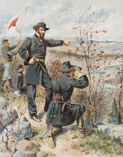 General Sherman vid Kenesaw Mountain under slaget vid Allatoona Pass, 4 oktober av Henry Alexander (after) Ogden