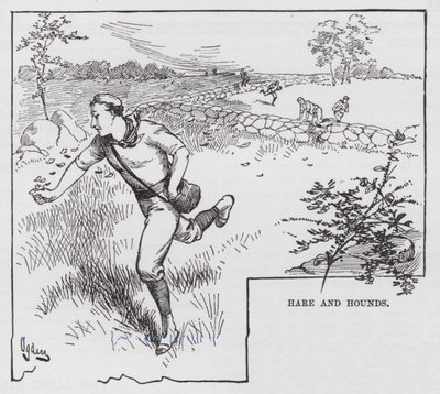 Hare och hundar (gravyr) av Henry Alexander (after) Ogden