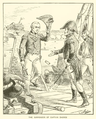 Kapten Dacres kapten (litho) av Henry Alexander (after) Ogden