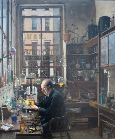 I laboratoriet av Henry Alexander, ca 1885-87 av Henry Alexander