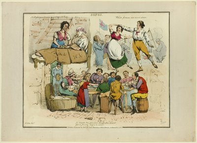 Platta från illustrationer till populära sånger av Henry Alken
