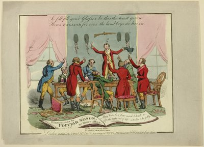 Platta från illustrationer till populära sånger av Henry Alken