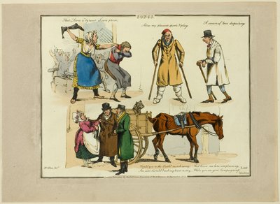 Platta från illustrationer till populära sånger av Henry Alken