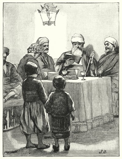 En modern judars påsk (litho) av Henry Andrew Harper