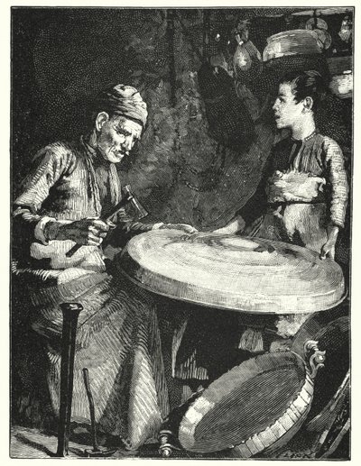 En österländsk kopparsmed (litho) av Henry Andrew Harper