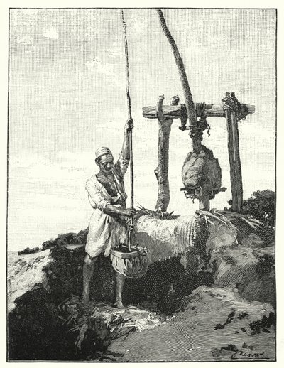 Metod för att dra vatten i öst (litho) av Henry Andrew Harper