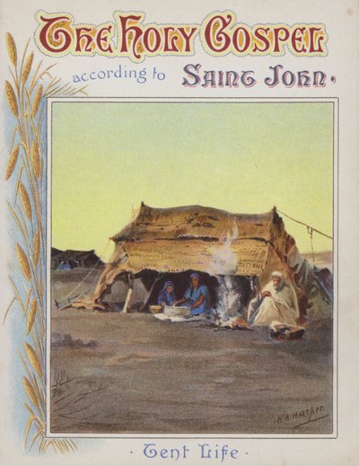 Tältliv (chromolitho) av Henry Andrew Harper