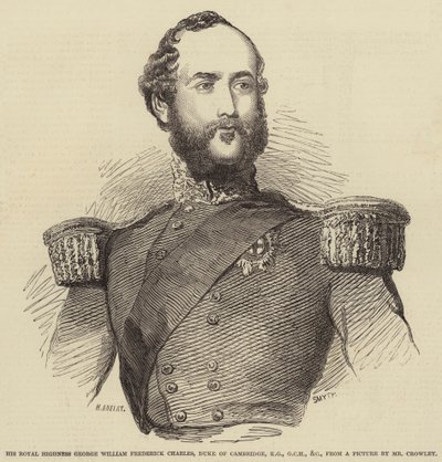 Hans kungliga höghet George William Frederick Charles, hertig av Cambridge, KG, GCH, etc av Henry Anelay